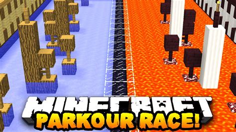 Minecraft Prestonplayz Vs Lachlan Parkour V Race Parkour Race