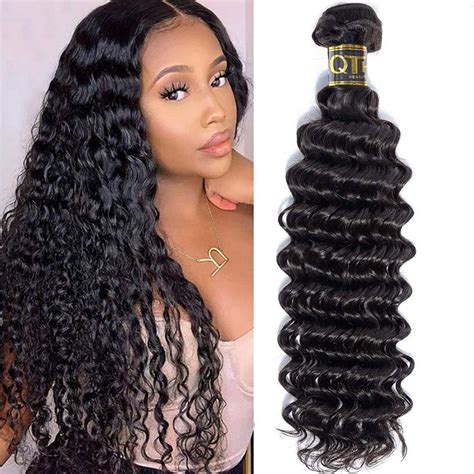 Amazon Qthair A Brazilian Virgin Hair Deep Wave Bundles Deep