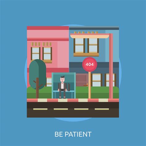 Be Patient Conceptual illustration Design 437005 Vector Art at Vecteezy