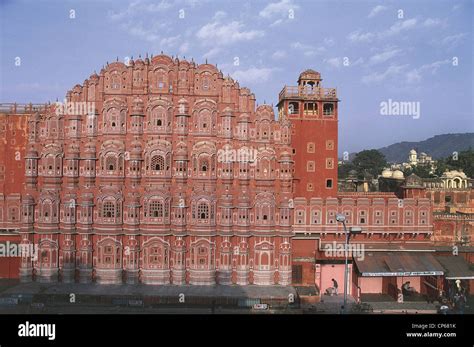 Inde Rajasthan Jaipur Appel E La Ville Rose Hawa Mahal Palais