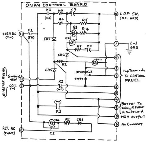 Onan Volt System Diagram Onan Wiring Remote Schematic