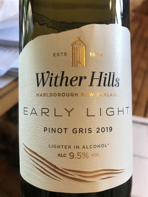 Wither Hills Early Light Marlborough Pinot Gris Yvonne Lorkin