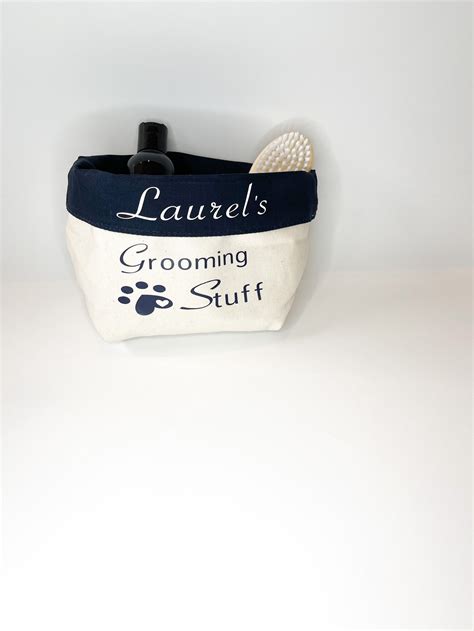 Personalised Grooming Bag Deluxe T Set Basket For Dogs Etsy