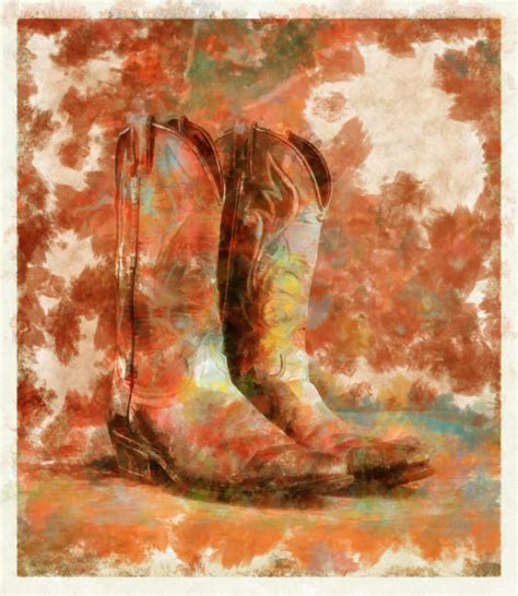 210 Cowboy Boot Paintings Stock Photos Pictures And Royalty Free Images