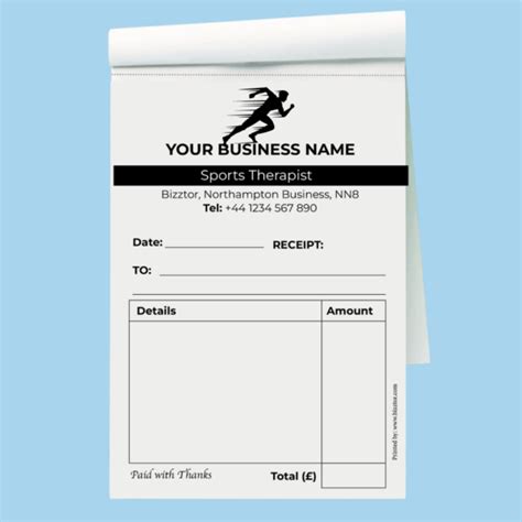 Personalised Receipt Book Order Online With Near Print