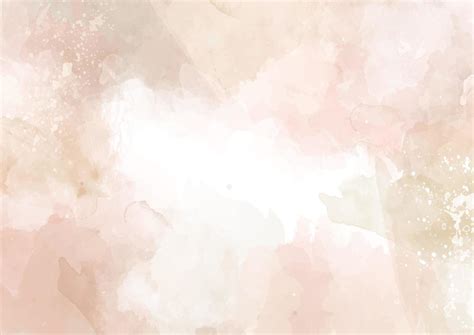 Hand Painted Neutral Toned Watercolour Design Vector Art At