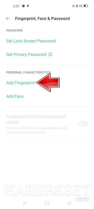 Add Fingerprint Oppo Reno How To Hardreset Info