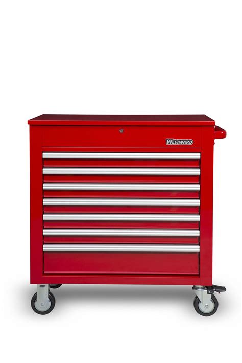 WESTWARD Tool Utility Cart Powder Coated Red 36 1 4 In Overall Wd 22