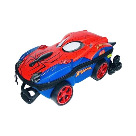 Mochila Homem Aranha Infantil Mala Spider Man Escolar 3D Rodinha Tripla