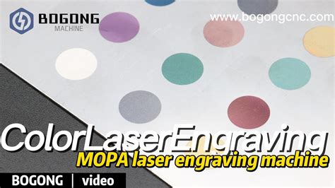 MOPA Laser Color Marking On Stainless Steel BOGONG JPT MOPA M7 LASER