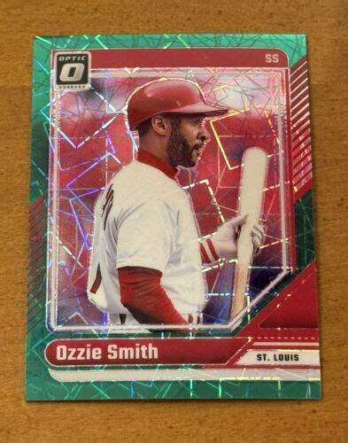 Panini Donruss Optic Ozzie Smith Green Velocity Ebay