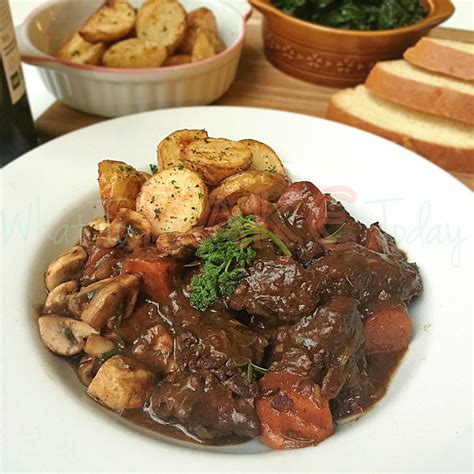 What To Bake Today Boeuf Bourguignon Beef Stewed In Red Wine