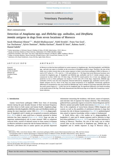 (PDF) Doxycycline: pharmacokinetics and suggested dosage in dogs and cats