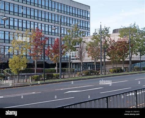 Motherwell Civic Centre From Windmillhill Street Motherwell Stock