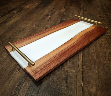 Serving Board Epoxy Resin River Charcuterie Tray Cheese Etsy