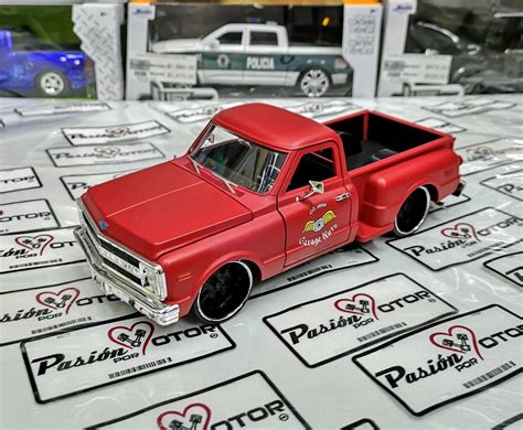 1 24 Chevrolet Pick Up C 10 Stepside 1969 Rojo Terracota Jada Toys Just