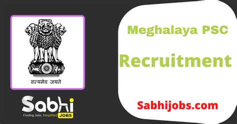 Meghalaya PSC Jobs Notification 2025 Apply Online For 61 Field