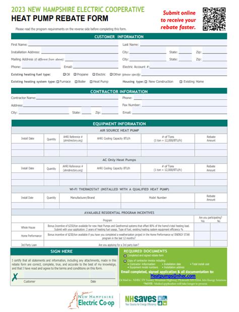 Get Latest Heat Pump Rebate Form Here