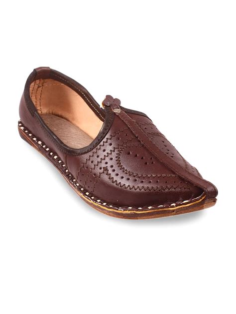 Buy Apratim Men Textured Laser Cut Mojaris Casual Shoes For Men 28975354 Myntra