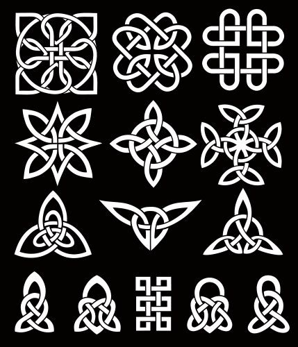 Celtic Irish Knots Seamless Pattern Royalty Free Vector