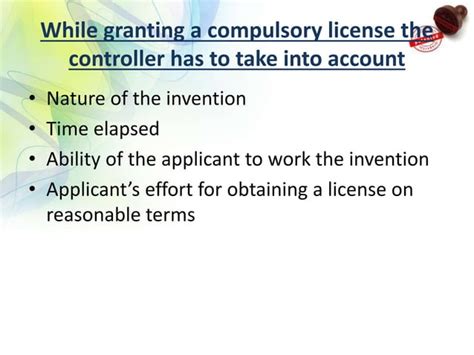 Compulsory Licensing Patents Ppt