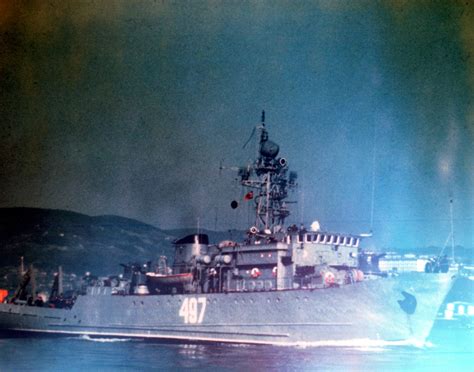 An Aerial Port Bow View Of A Soviet Delta III Class Nuclear Powered