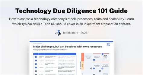 technology due diligence guide checklist