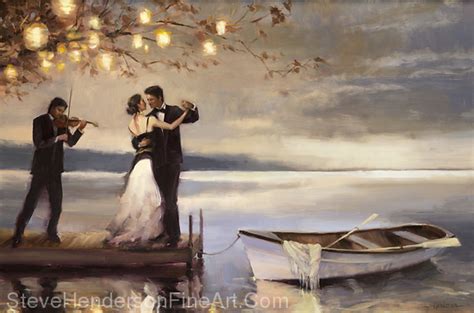 Steve Henderson Work Detail Twilight Romance Original Oil