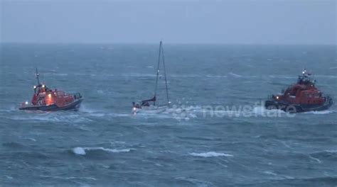 Eastbourne And Newhaven Lifeboat In Rescue Off Seaford Coast Buy