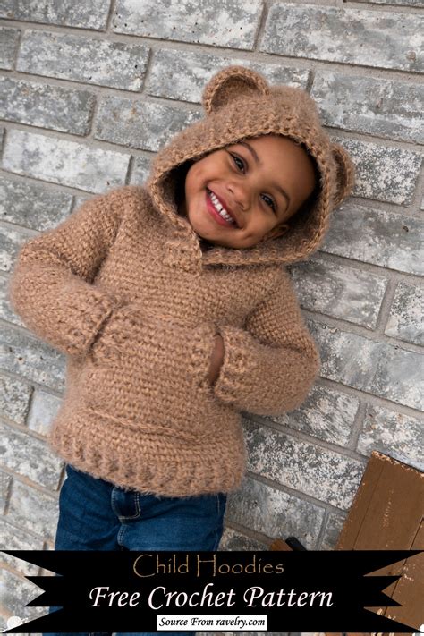 30 Free Crochet Hoodie Patterns For Winter Diyscraftsy