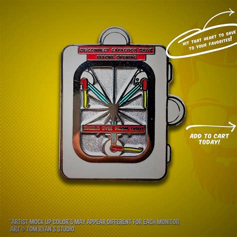 Flux Capacitor Doc Brown Back To The Future Geek Pin Lapel Etsy