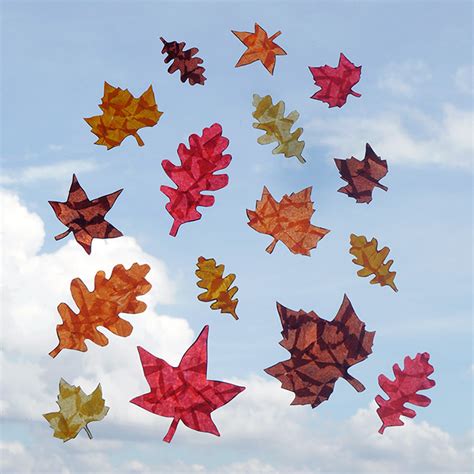 Fall Leaf Suncatchers | Kids' Crafts | Fun Craft Ideas | FirstPalette.com