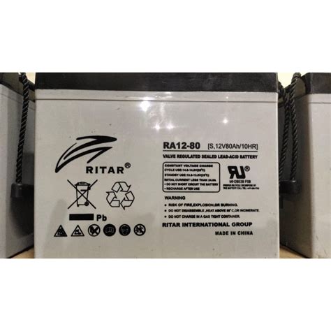 Jual BATTERY Vrla Merek RITAR 12v 80ah Shopee Indonesia