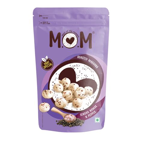 Roasted Sendha Namak N Pepper Makhana 60g Vrat Special Mom Meal Of