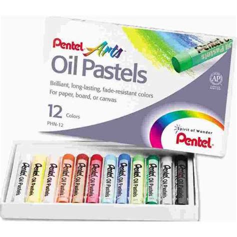 Pentel Of America Ltd 10142984 OIL PASTEL SET WITH CARRYING CASE 12