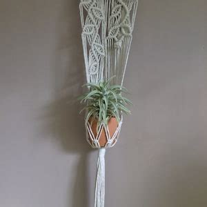 Macrame Wall Hanging Planter Indoor Plant Holder Boho Plant Pot