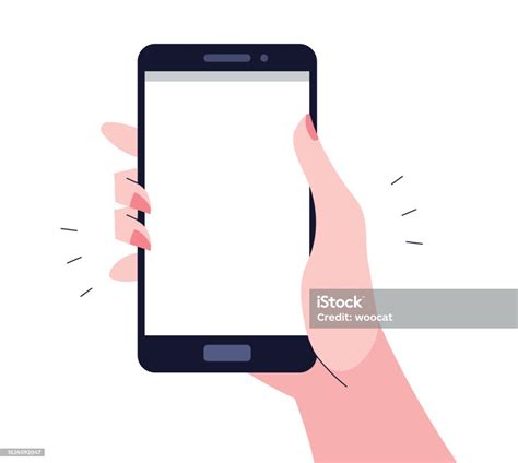 Tangan Memegang Smartphone Ilustrasi Stok Unduh Gambar Sekarang