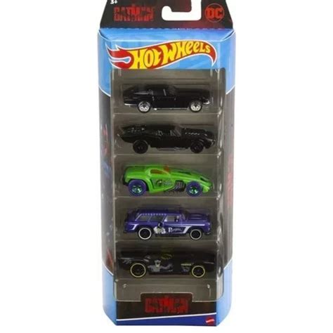 Autitos Hot Wheels Set X 5 Unidades Batman