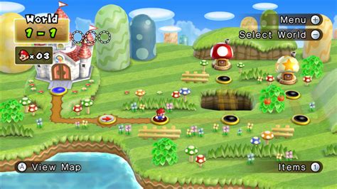 File Nsmbw World Overworld Png Super Mario Wiki The Mario Encyclopedia