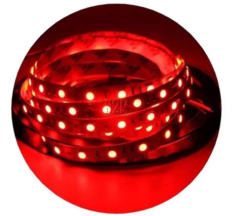 Tira Led Rollo Metros Rojo V Exterior Siliconada