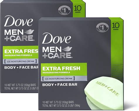 Dove Men Care Body And Face Bar Extra Fresh Ounce Count