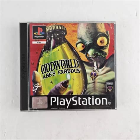 Oddworld Abes Exoddus Playstation 1 Ps1 Boxed With Manual 1994 Black