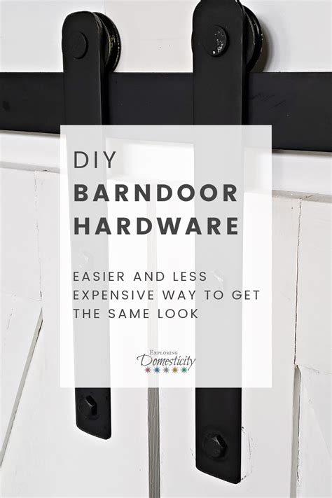 Barn Door Hardware DIY: how to make your own ⋆ Exploring Domesticity