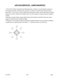 LISTA DE EXERCÍCIOS CAMPO MAGNÉTICO orgfree lista de exerc 205