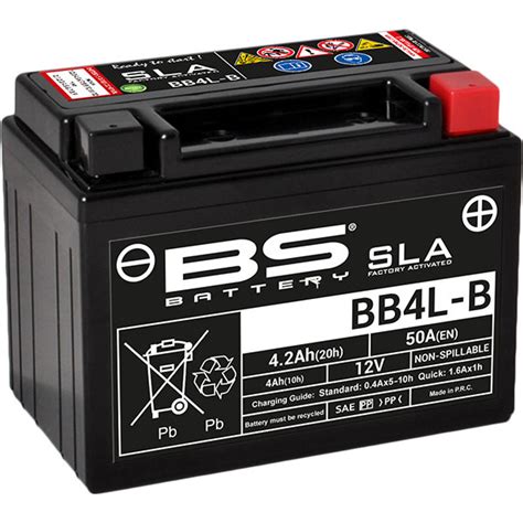 Bs Batteries Motorcycle Battery Sla Sealed Lead Acid Bb L B Yb L B