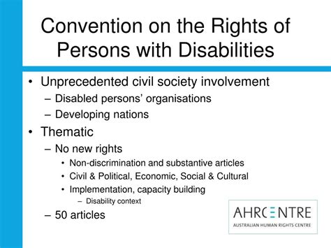 Ppt Convention On The Rights Of Persons With Disabilities Powerpoint