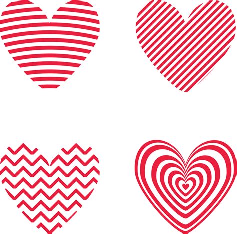 Valentine Heart Set 23306939 Vector Art at Vecteezy 