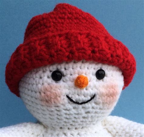 Snowman With Lights Pdf Crochet Pattern English Only Etsy