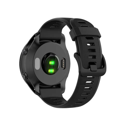 Silikonarmband F R Garmin Forerunner Fenix Svart