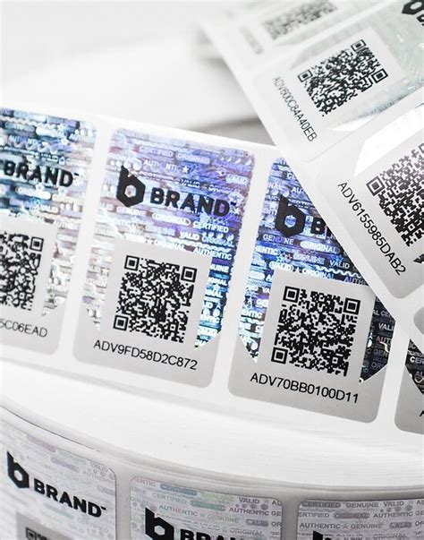 Barcode Sicherheitsetiketten X Mm Mit Hologramm Smartlabels